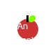 An apple